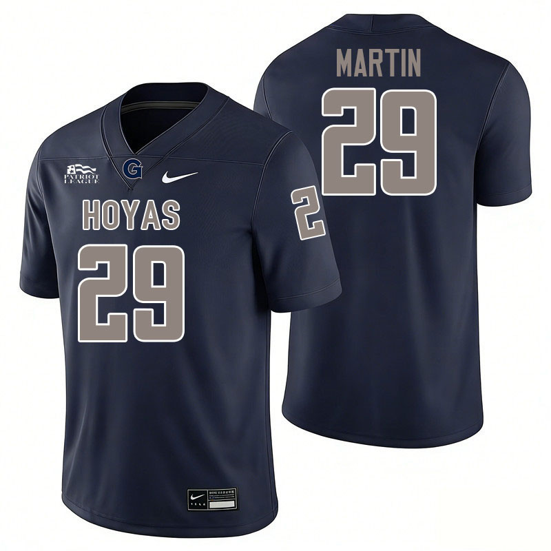 Georgetown Hoyas #29 Chris Martin College Football Jerseys,Uniforms-Navy